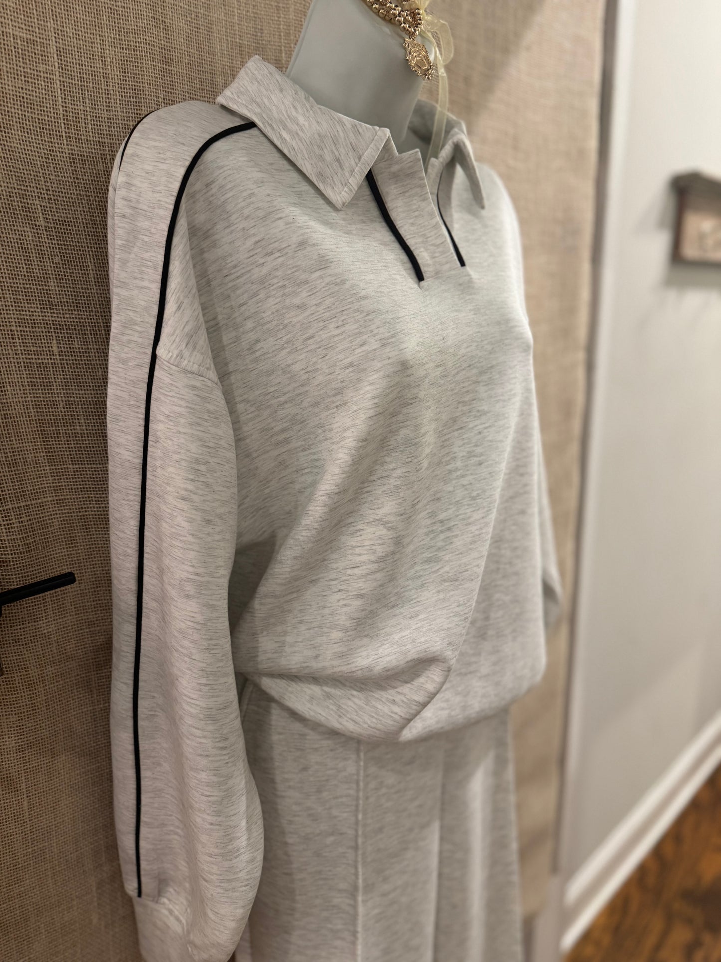 Modal polo top