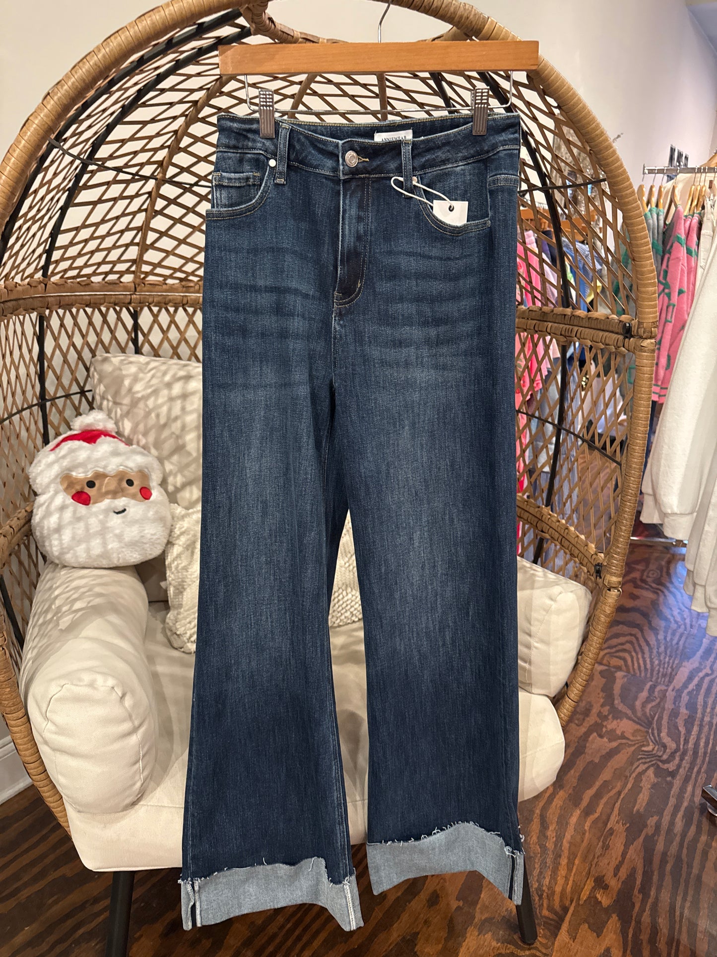 Annie cuffed straight jeans