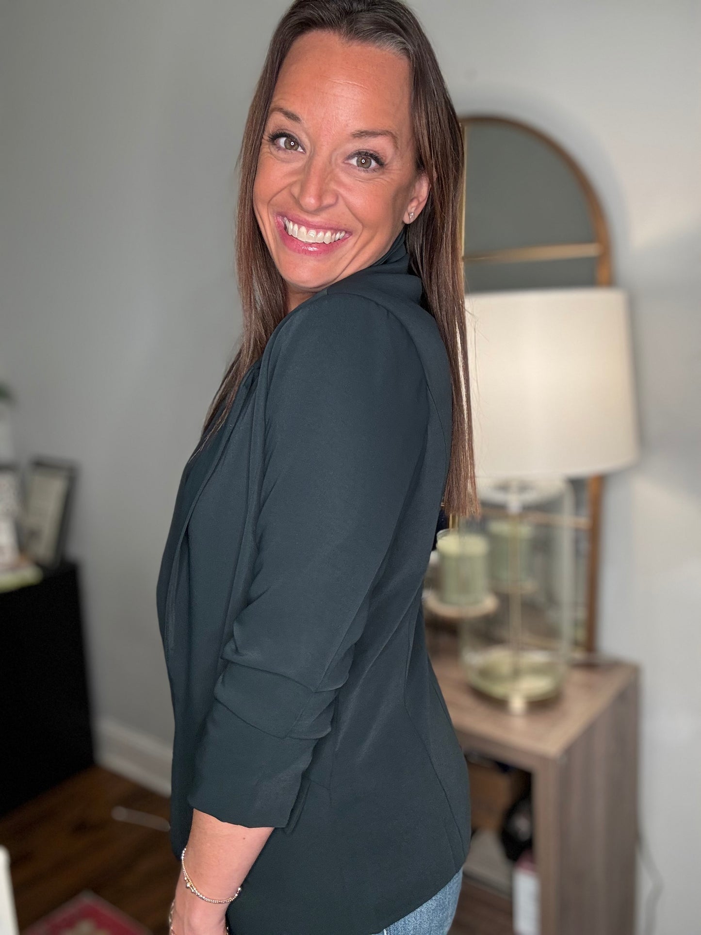 Forest green blazer