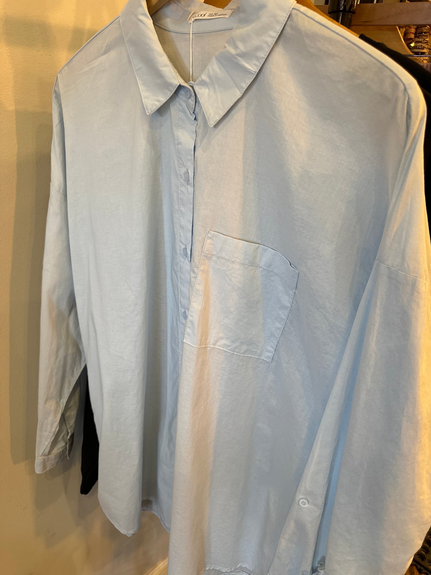 Relaxed button down shirt