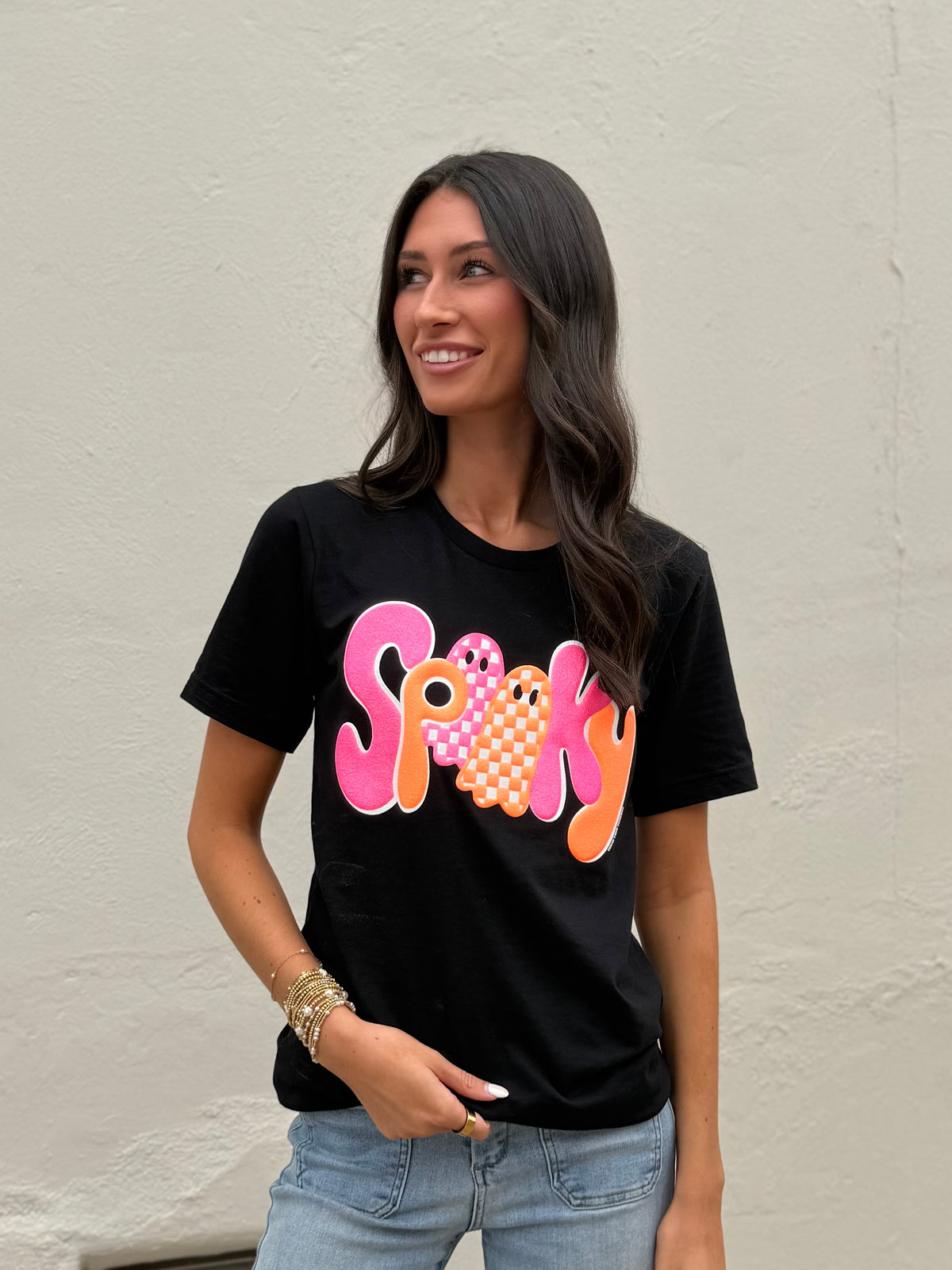 Black spooky tee