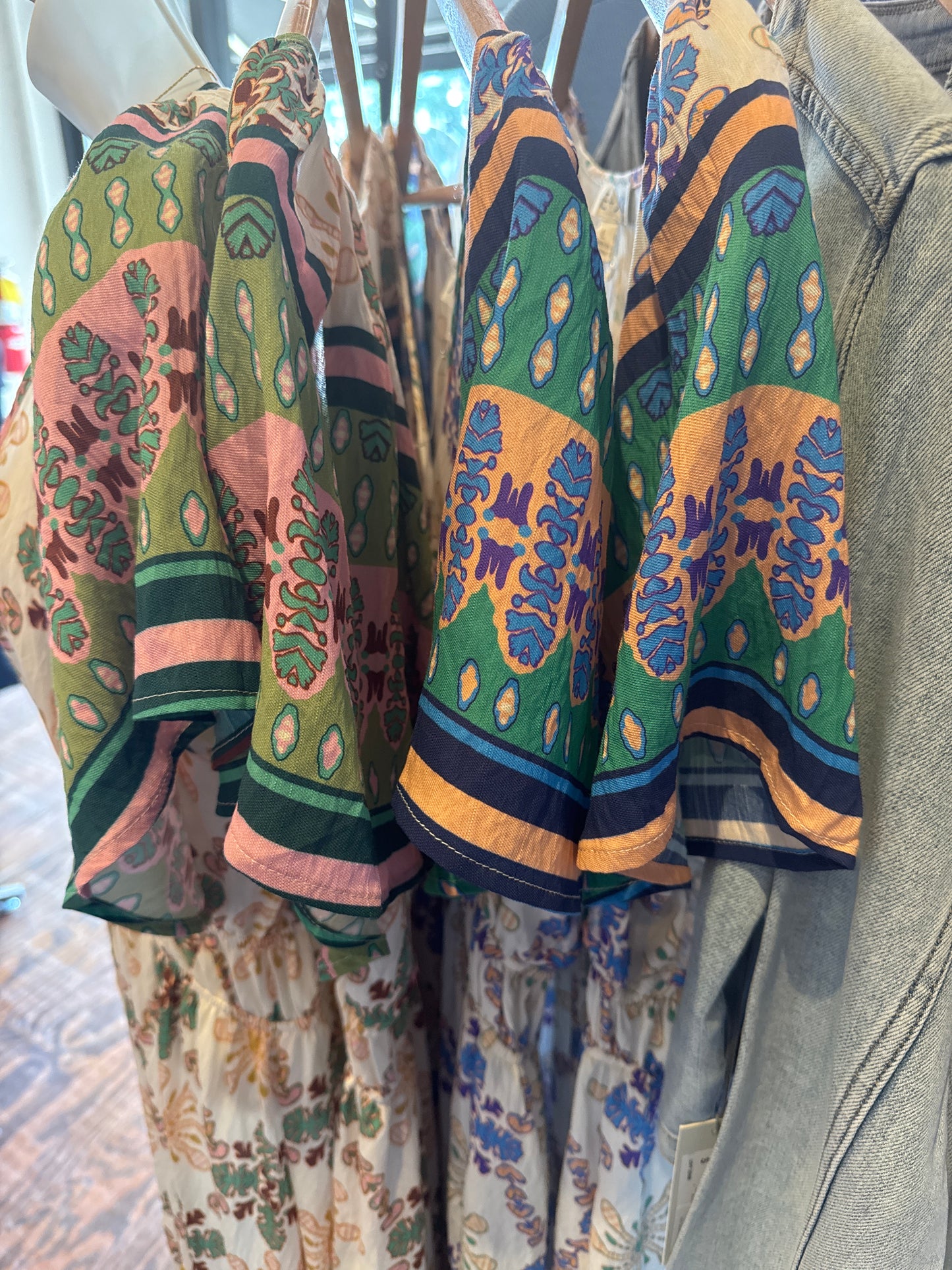 Flutter sleeve boho maxi