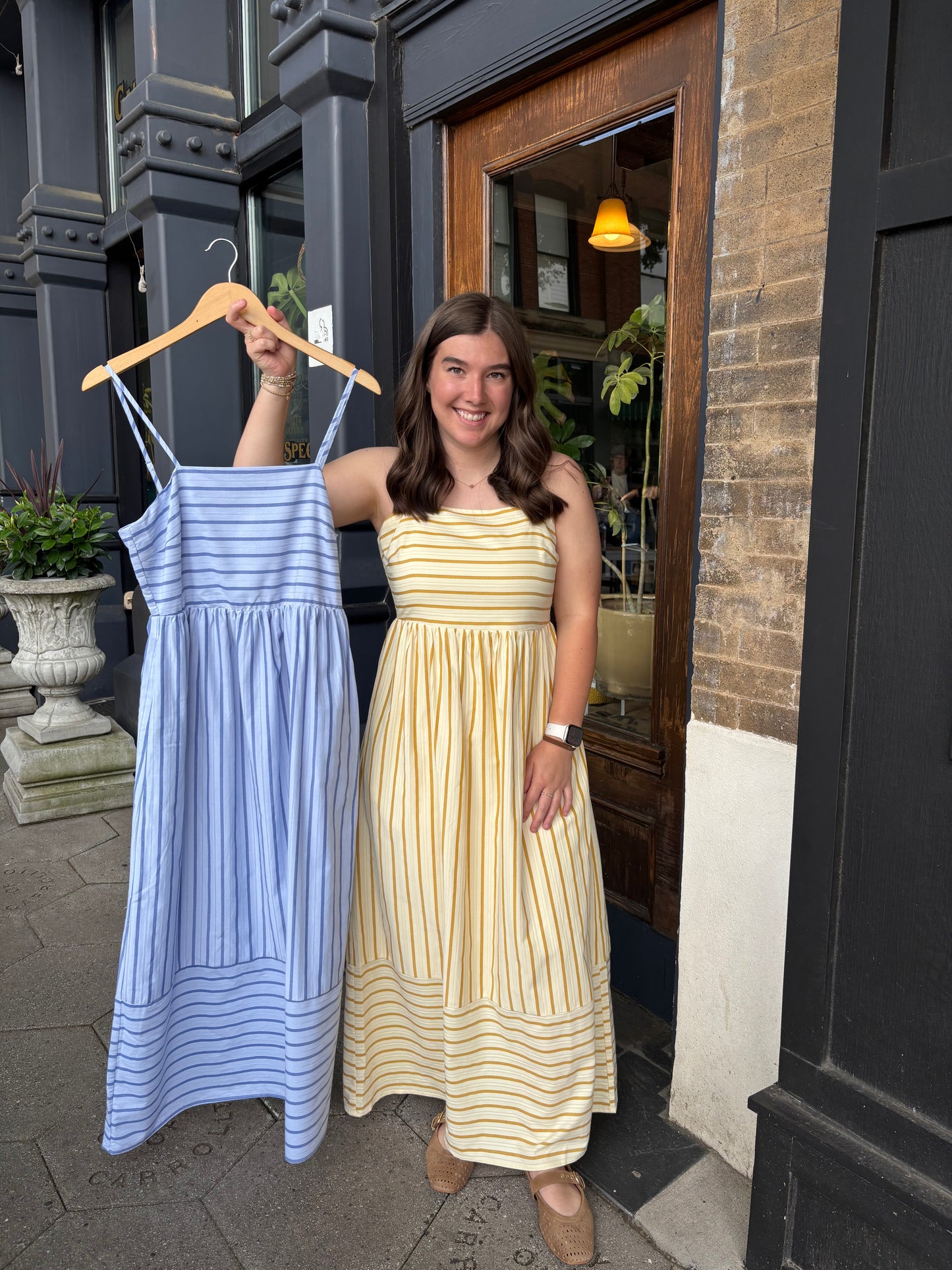 Striped maxi dress