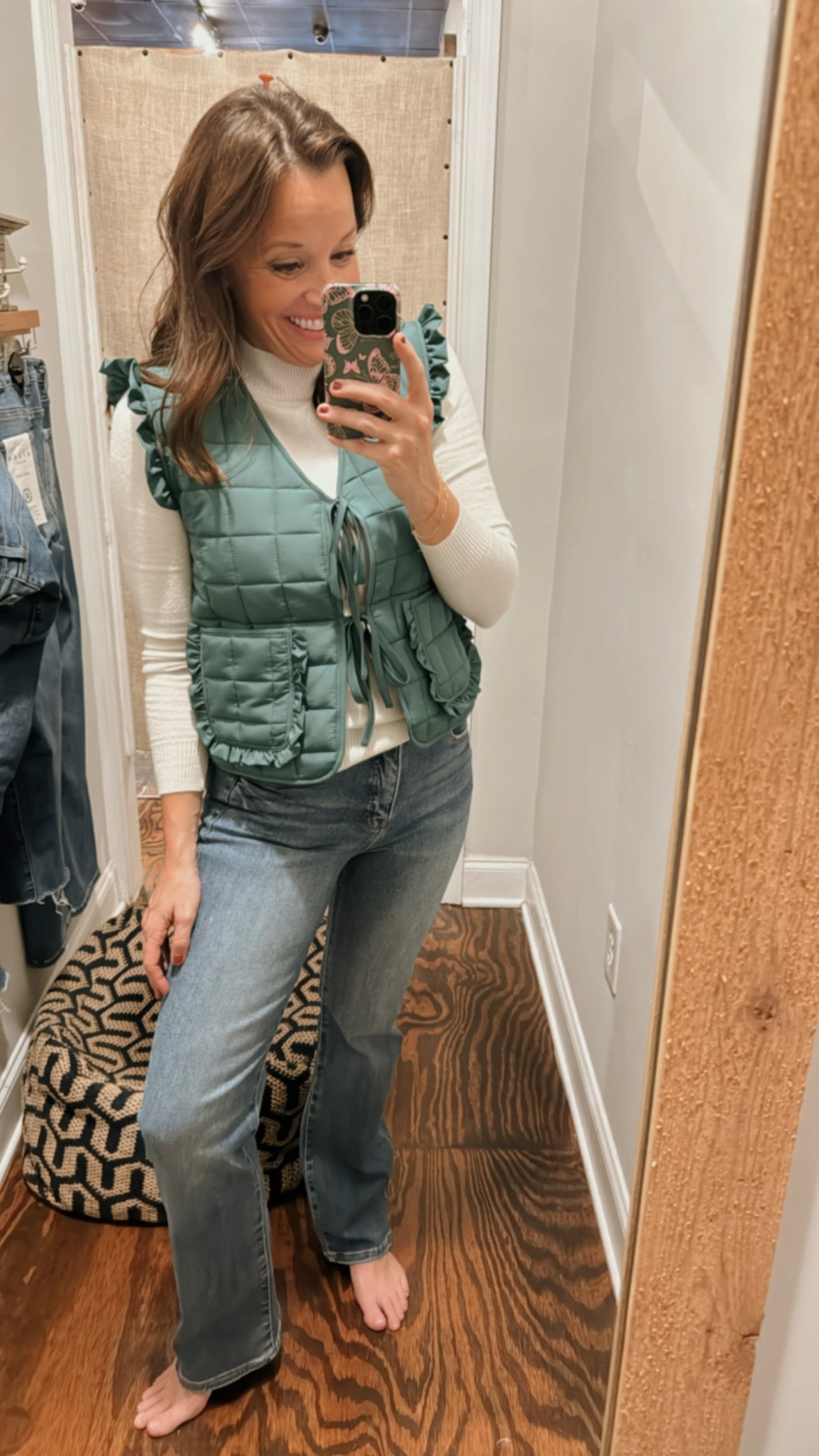Mock neck lightweight sweater
