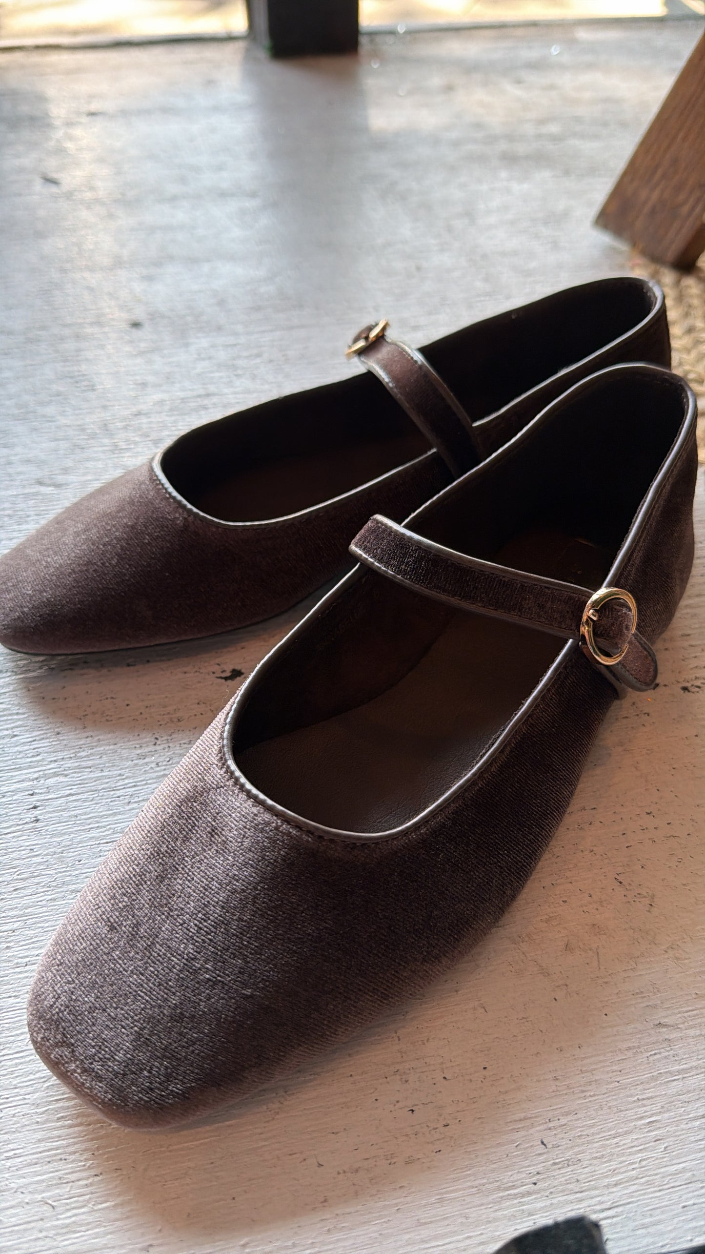 Velvet annabelle flats