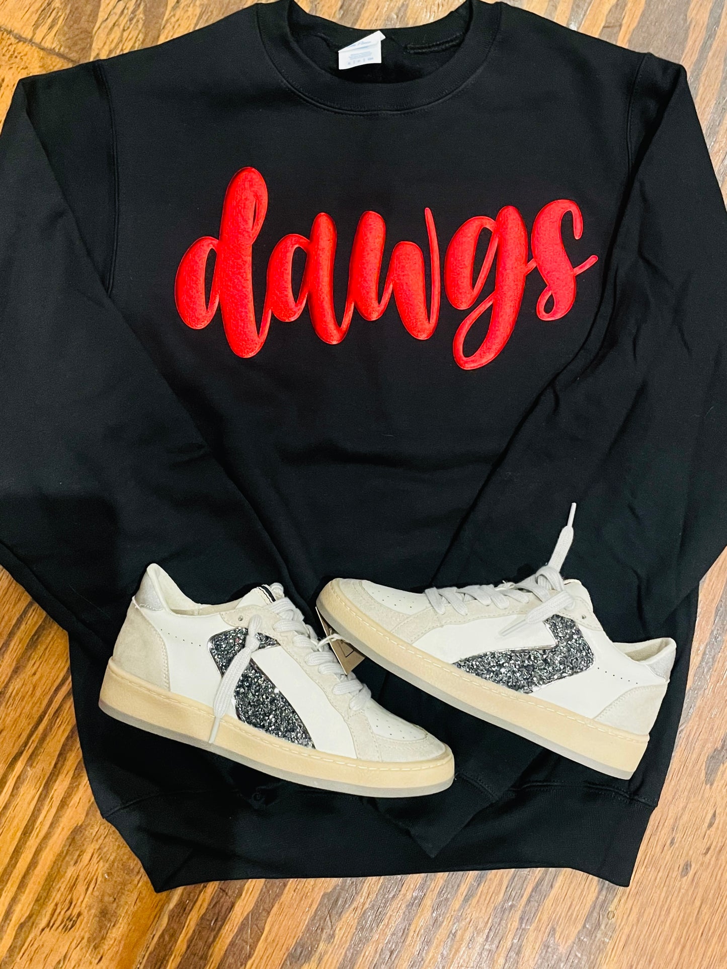 Dawgs metallic puff sweatshirt