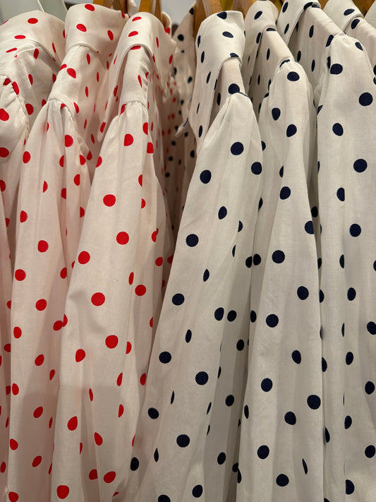 Playful polka dot top
