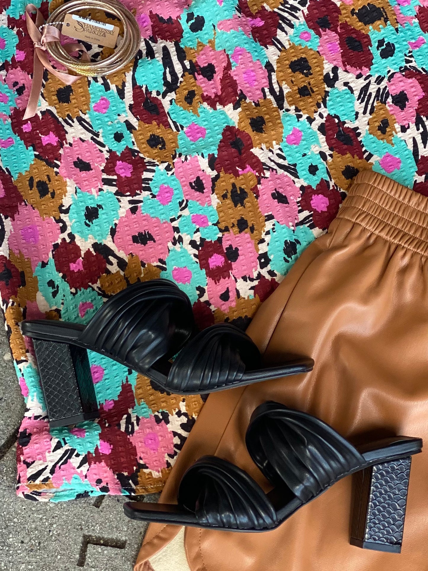 Layla whipped black sandals