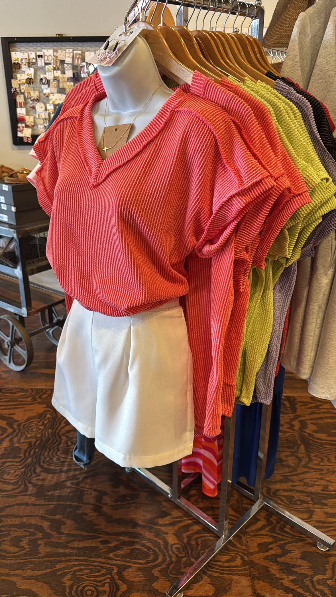 Urban ribbed v-neck top