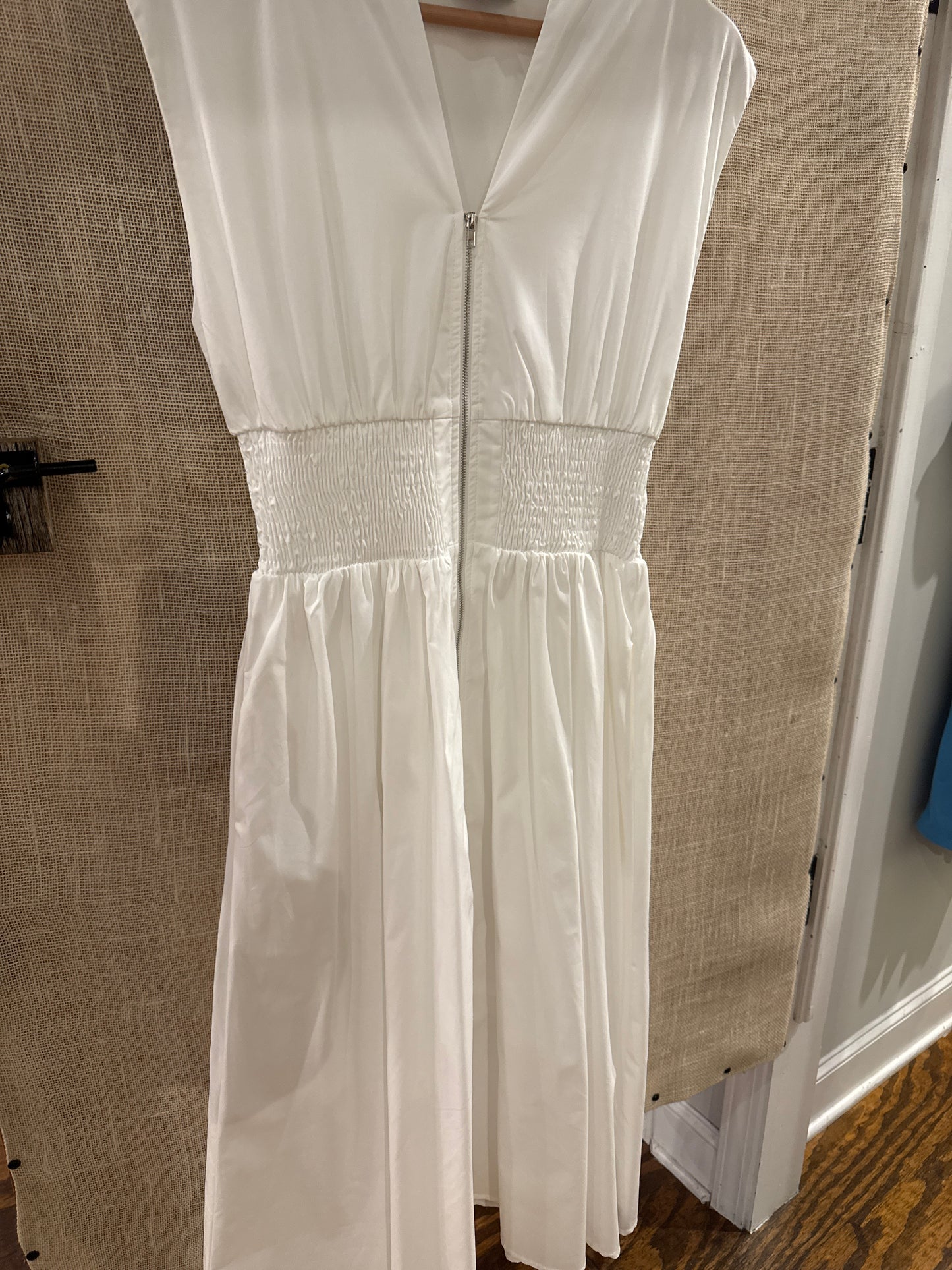 Julia smocked zipper dress