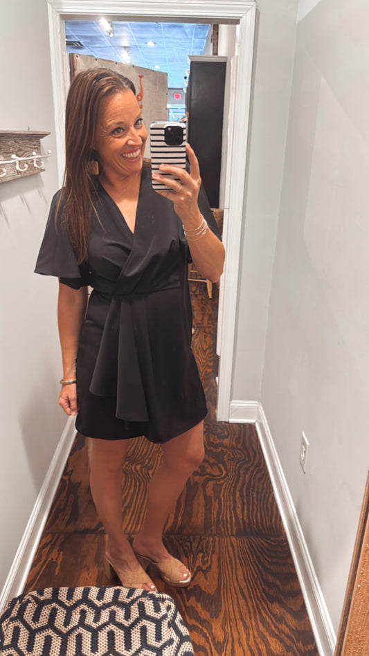 Mini wrap dress