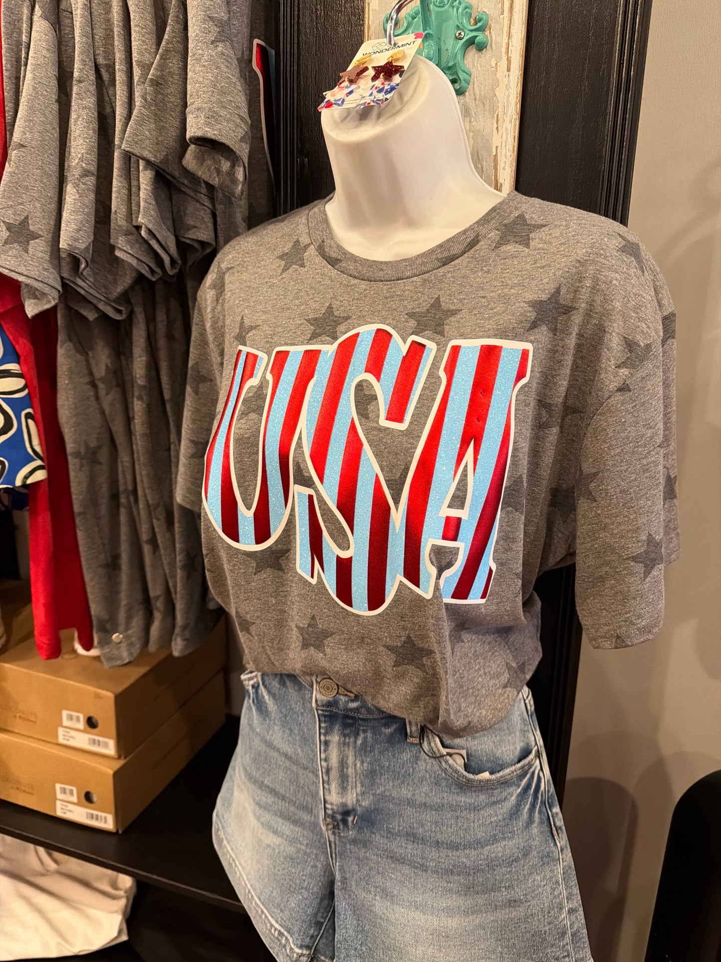 USA puff tee