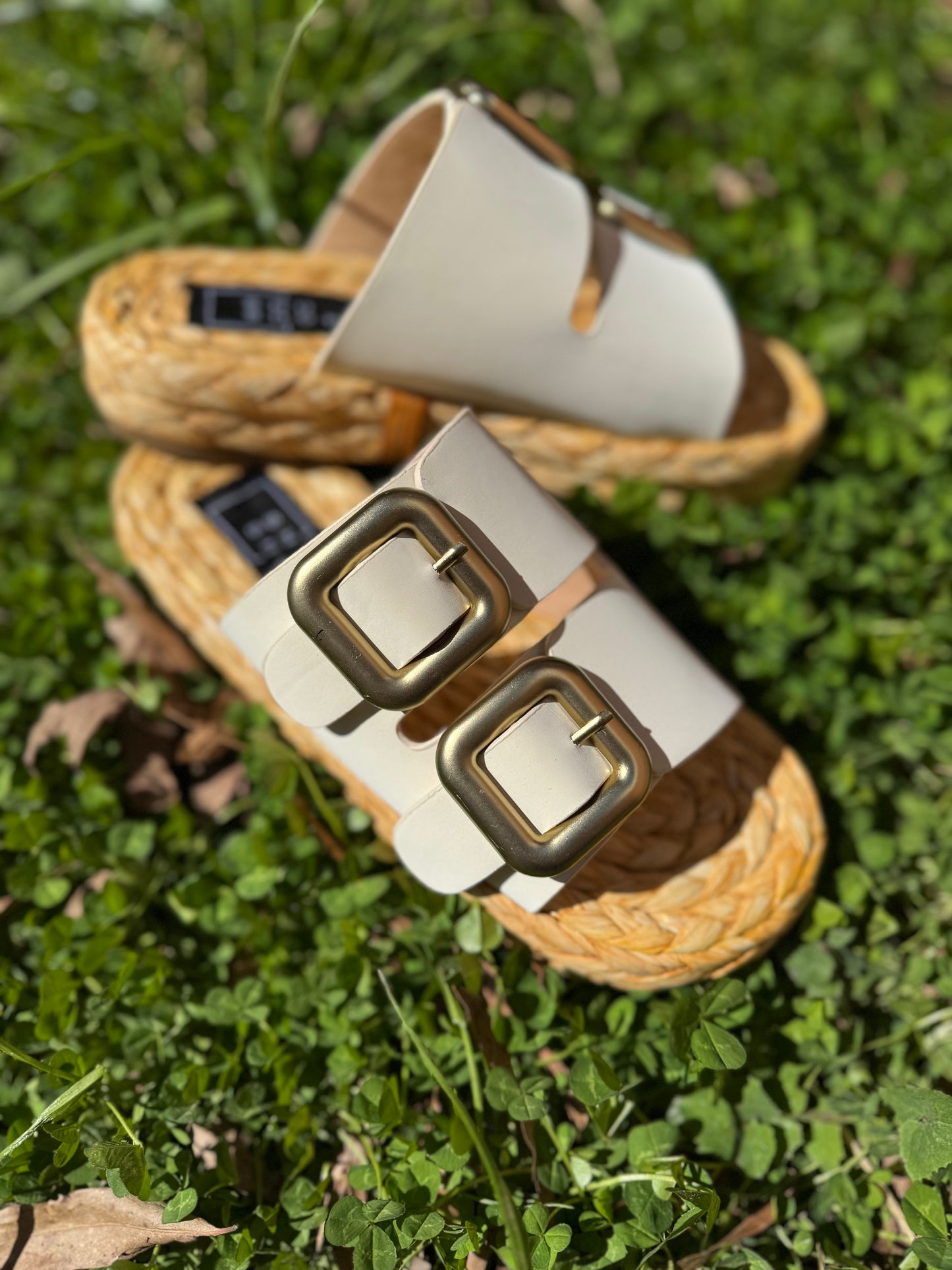 Billie straw sandals