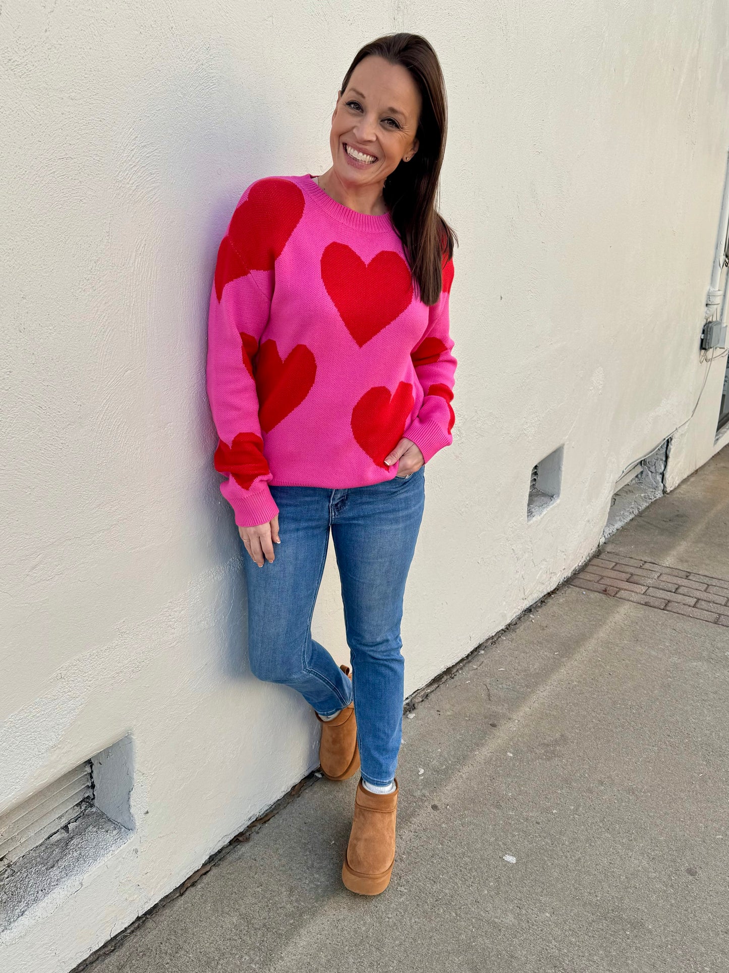 Big heart sweater