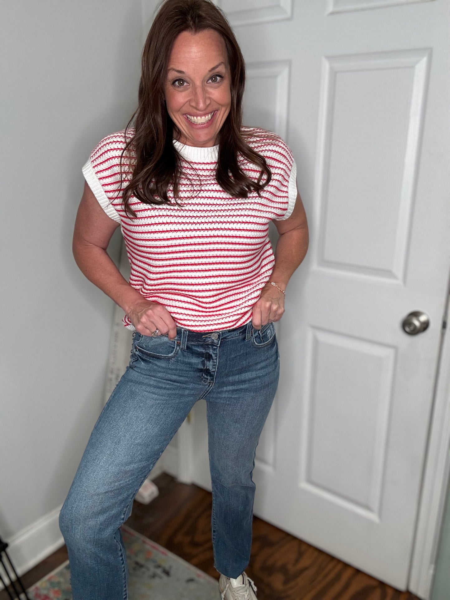 Basic girl straight leg denim