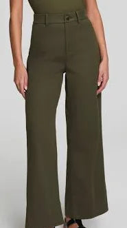 Spanx stretch twill wide leg pants