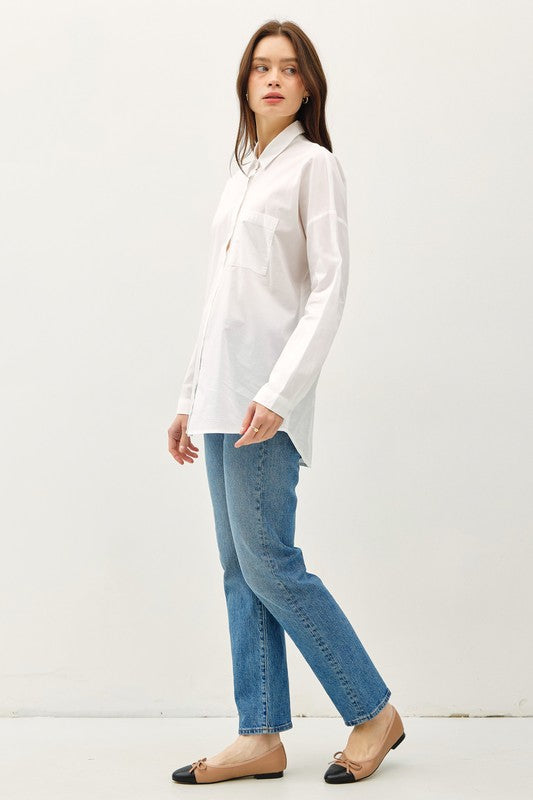 Relaxed button down shirt