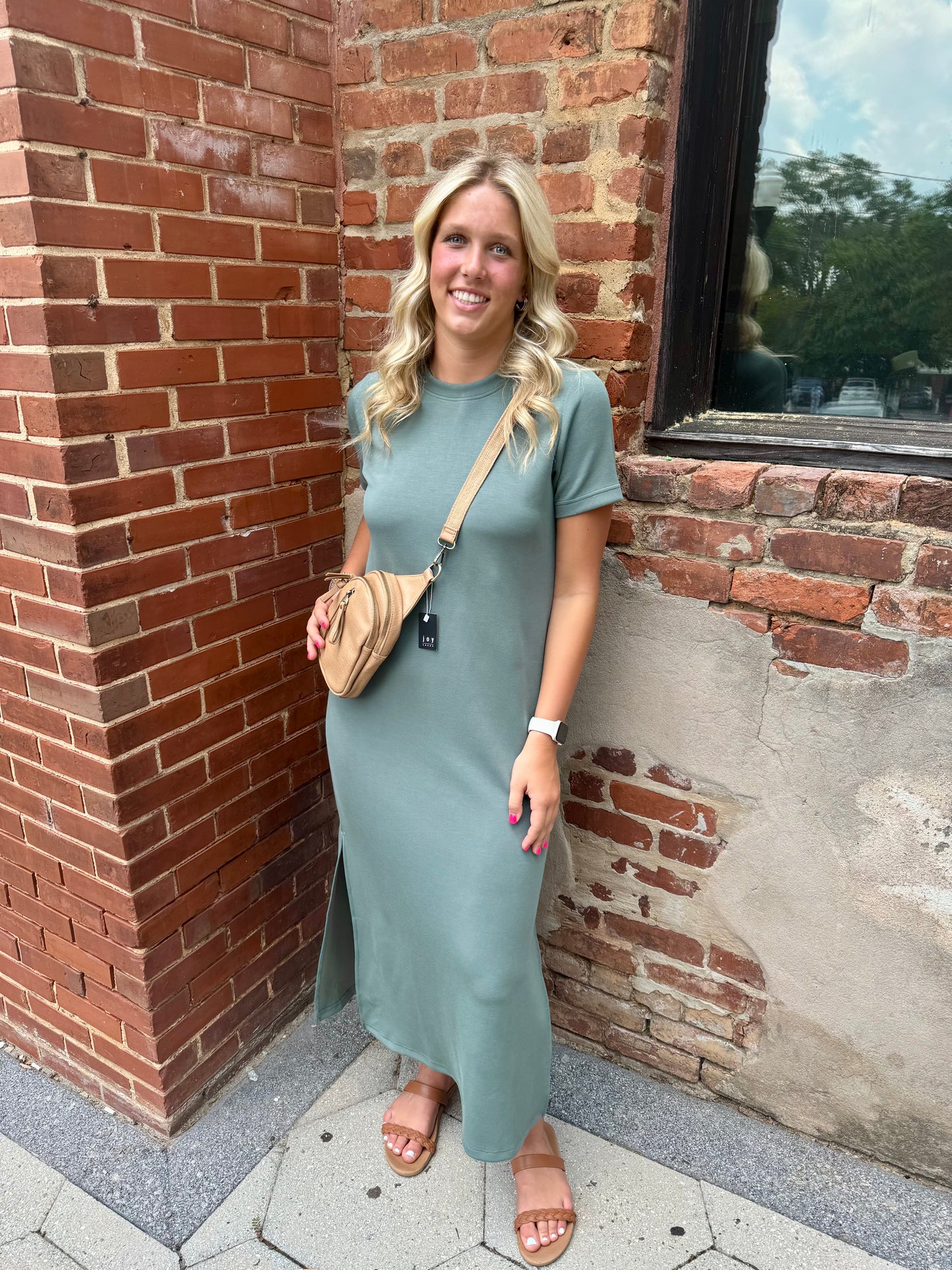 Sage modal maxi dress