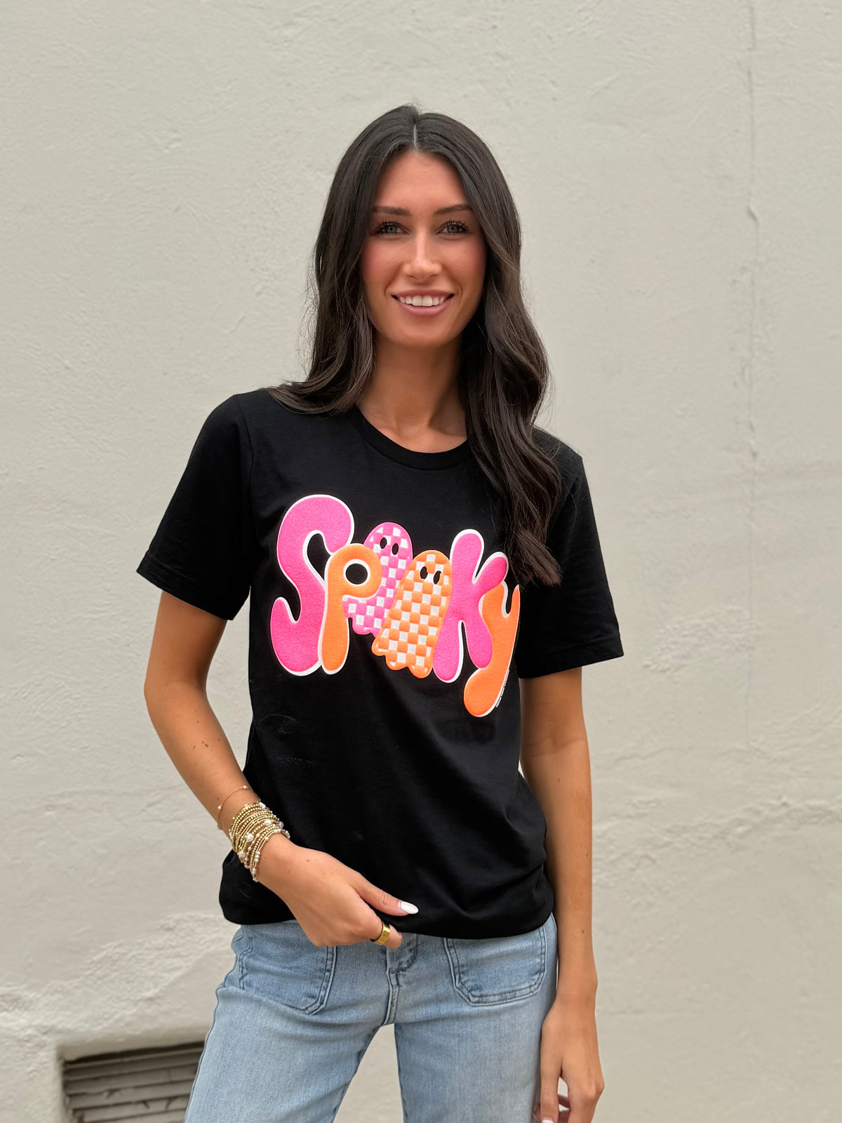 Black spooky tee