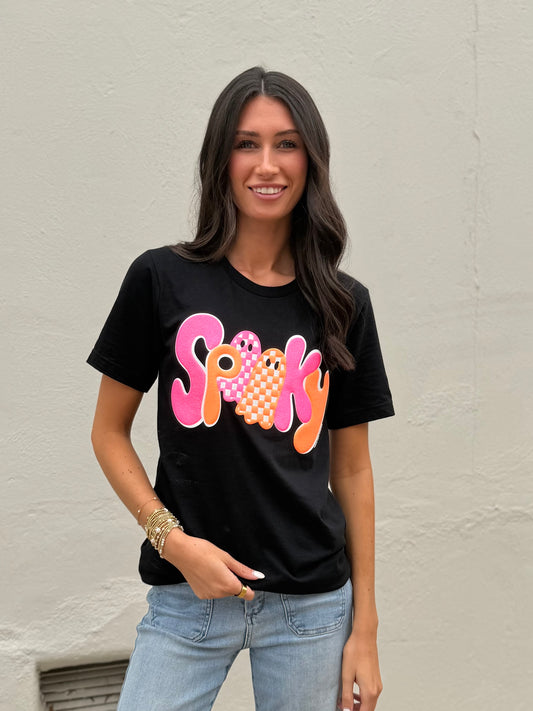 Black spooky tee