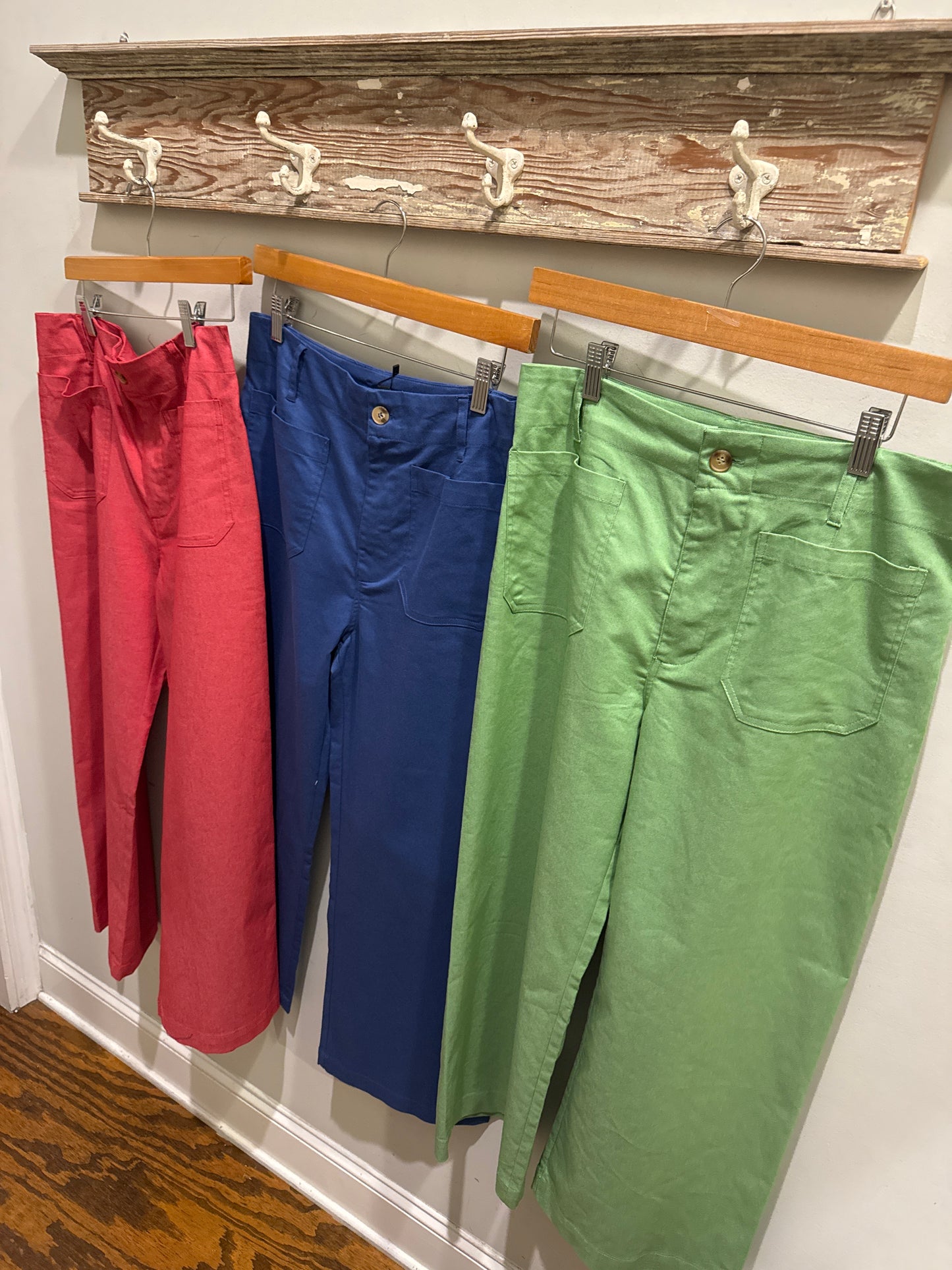 Cropped wide leg pants