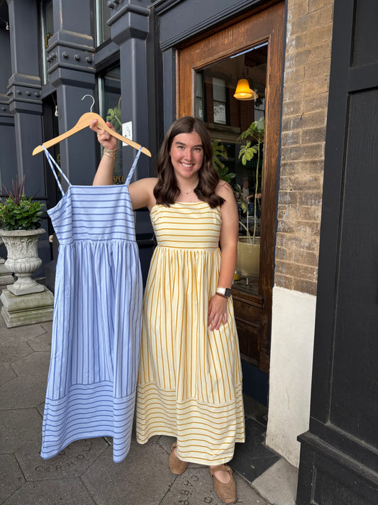 Striped maxi dress