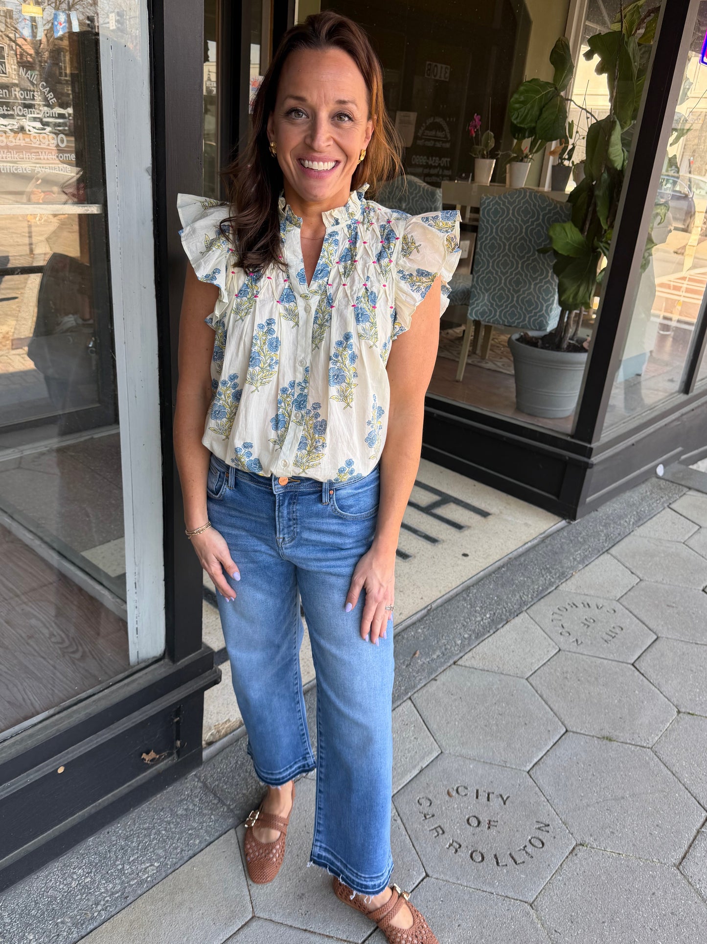 Slouchy boyfriend jeans