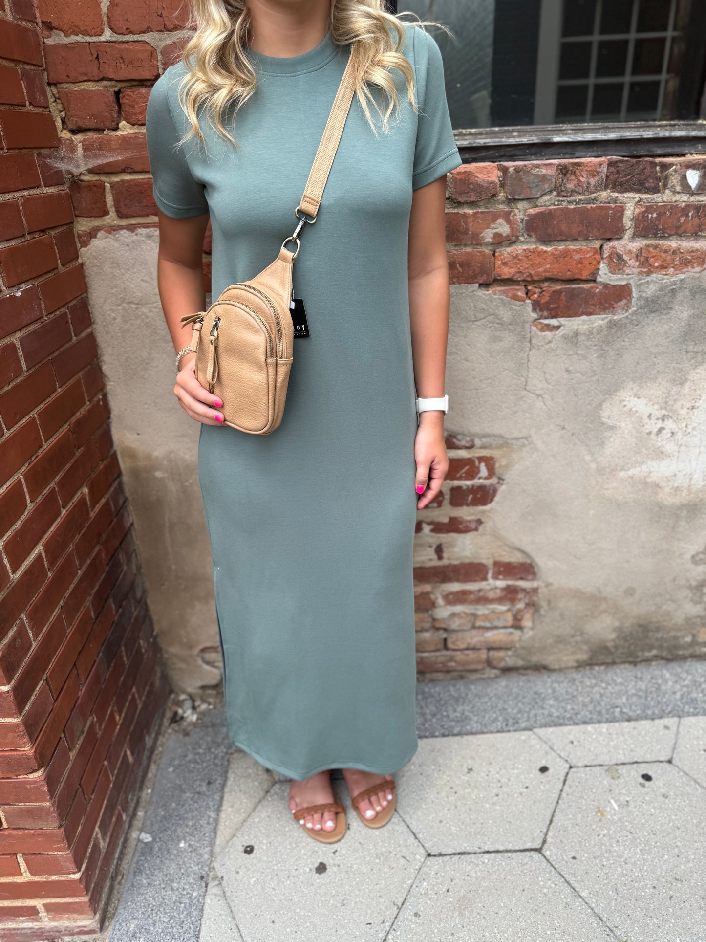 Sage modal maxi dress
