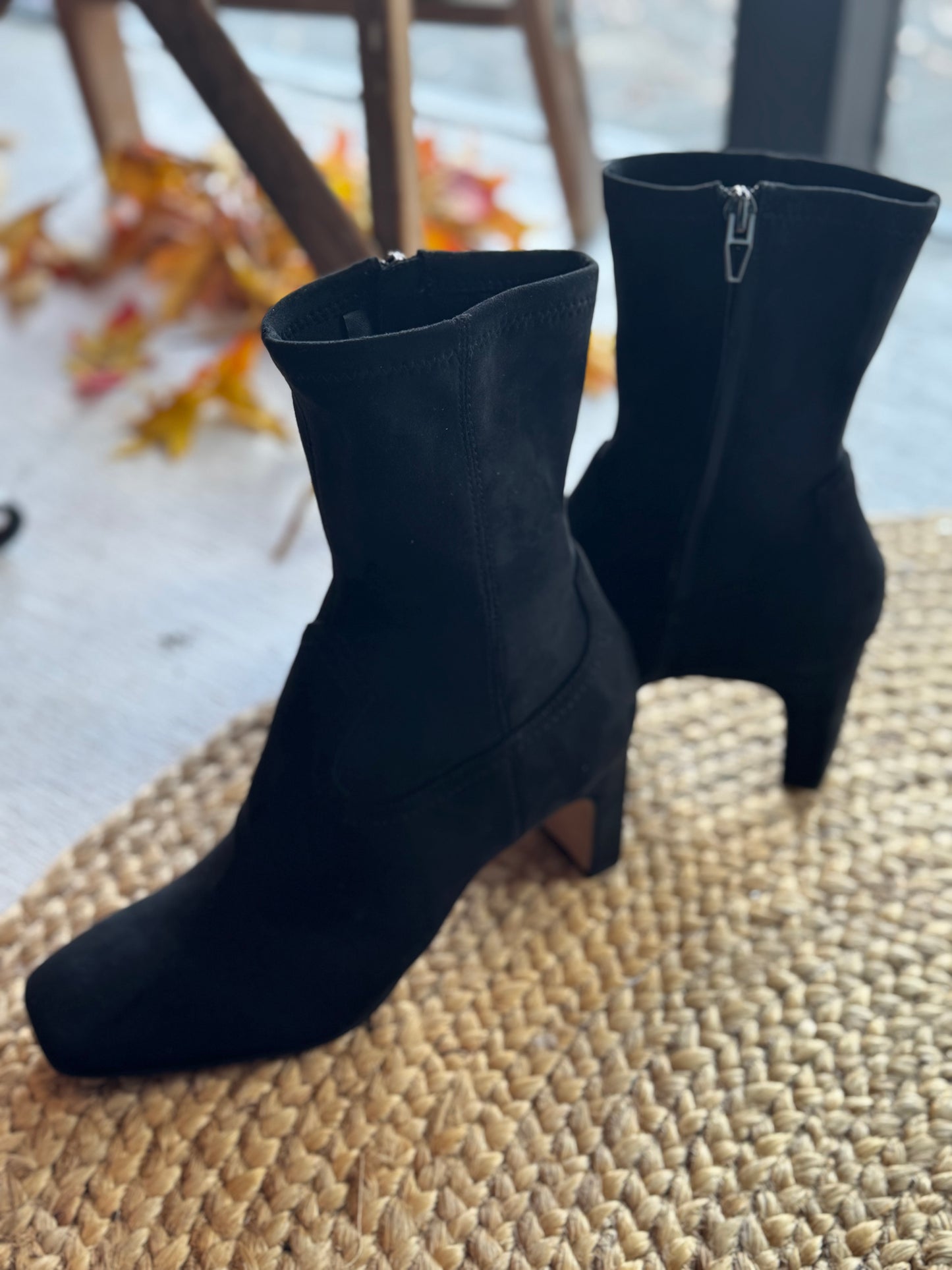DV Roan onyx suede boots