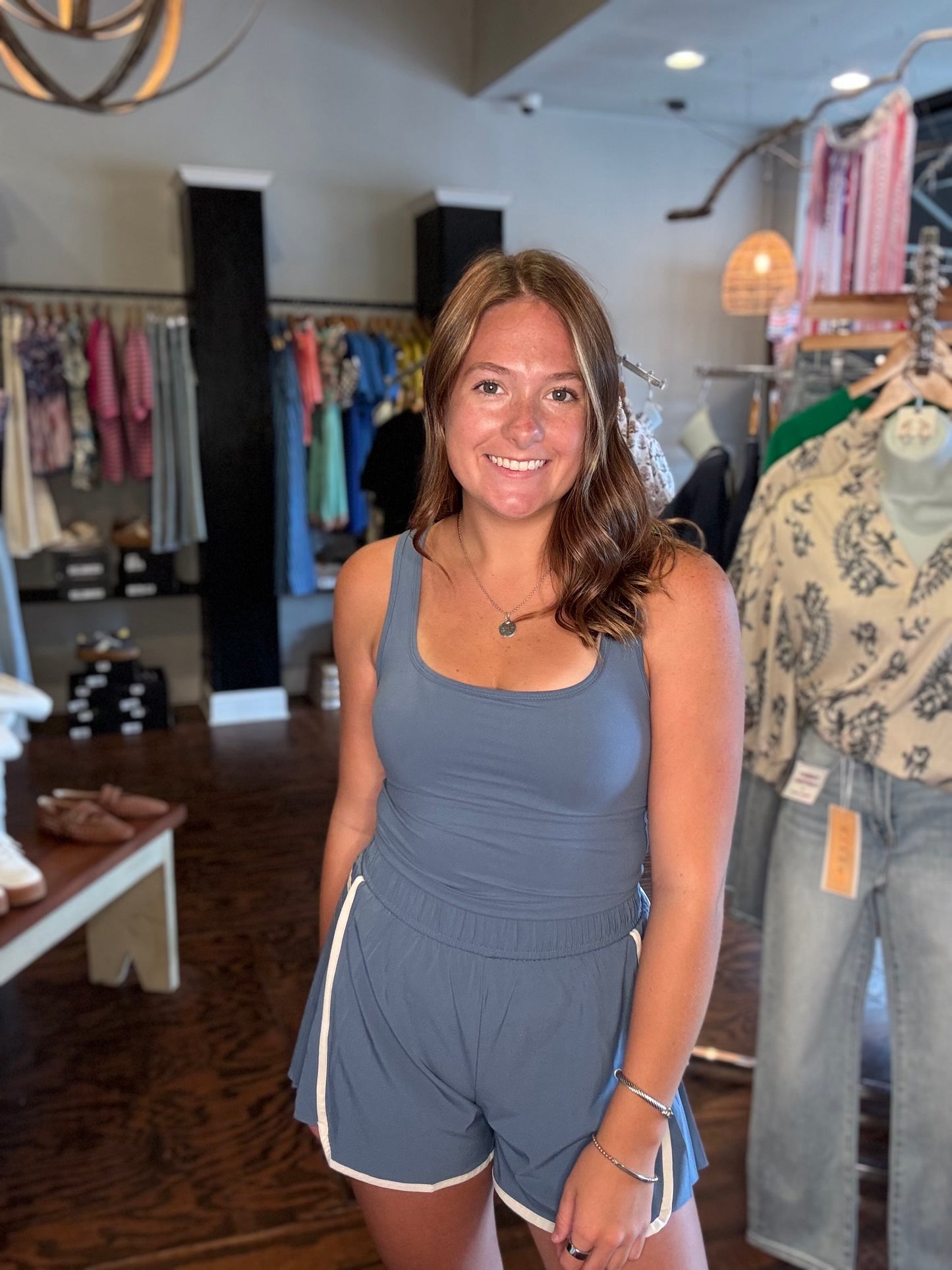 Paradise blue romper