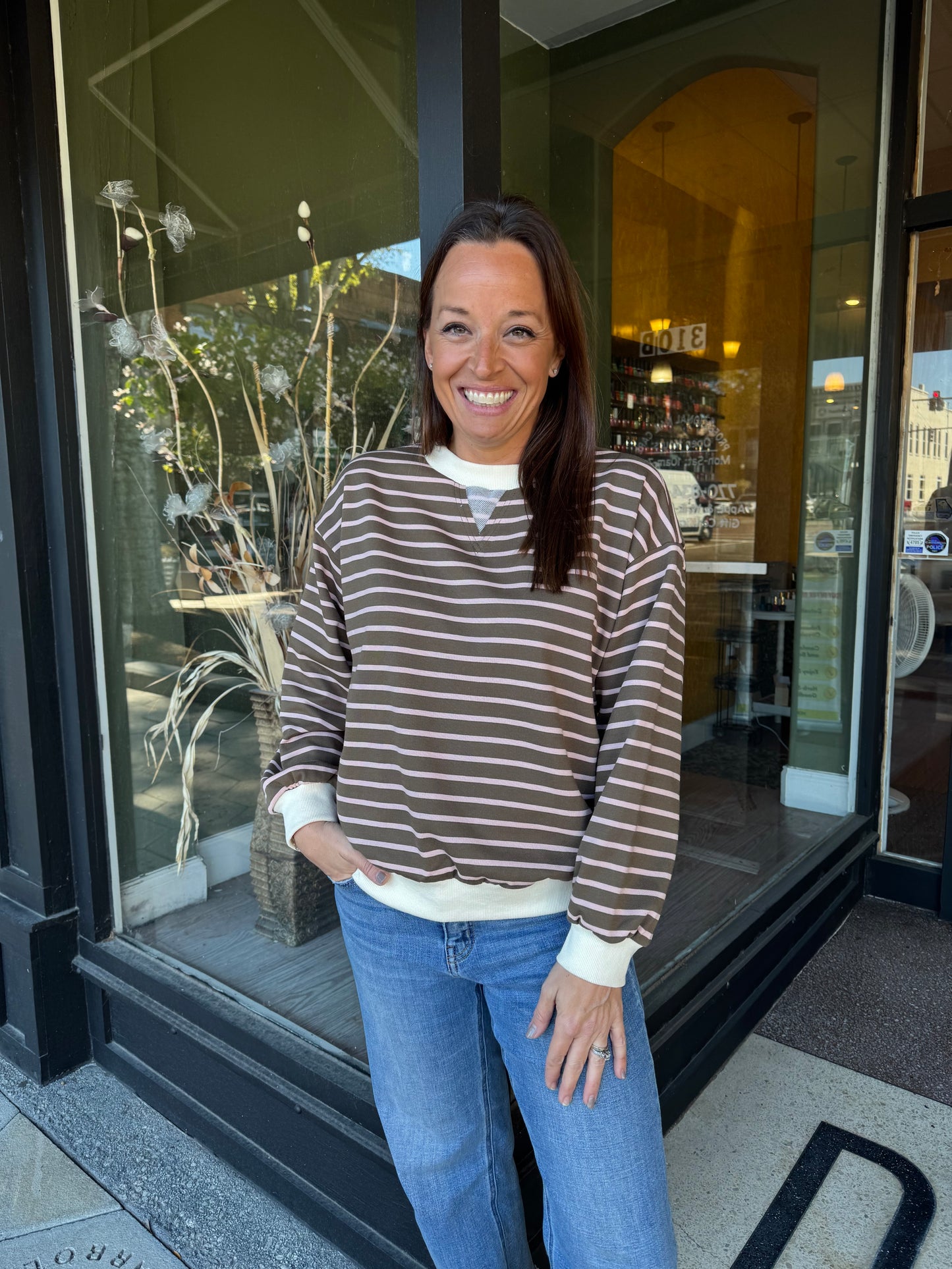 Mocha blush sweatshirt
