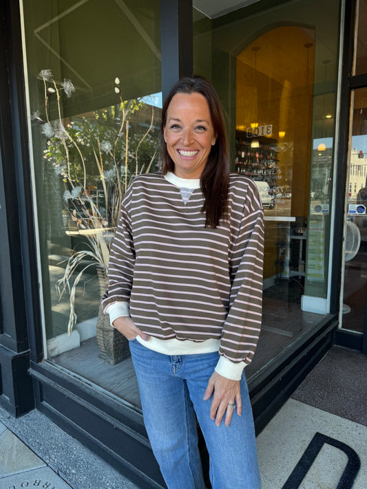Mocha blush sweatshirt