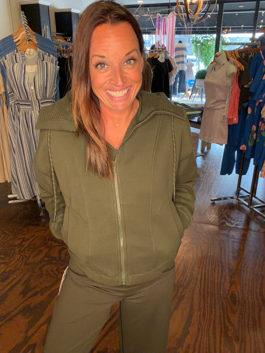 Spanx full zip hoodie