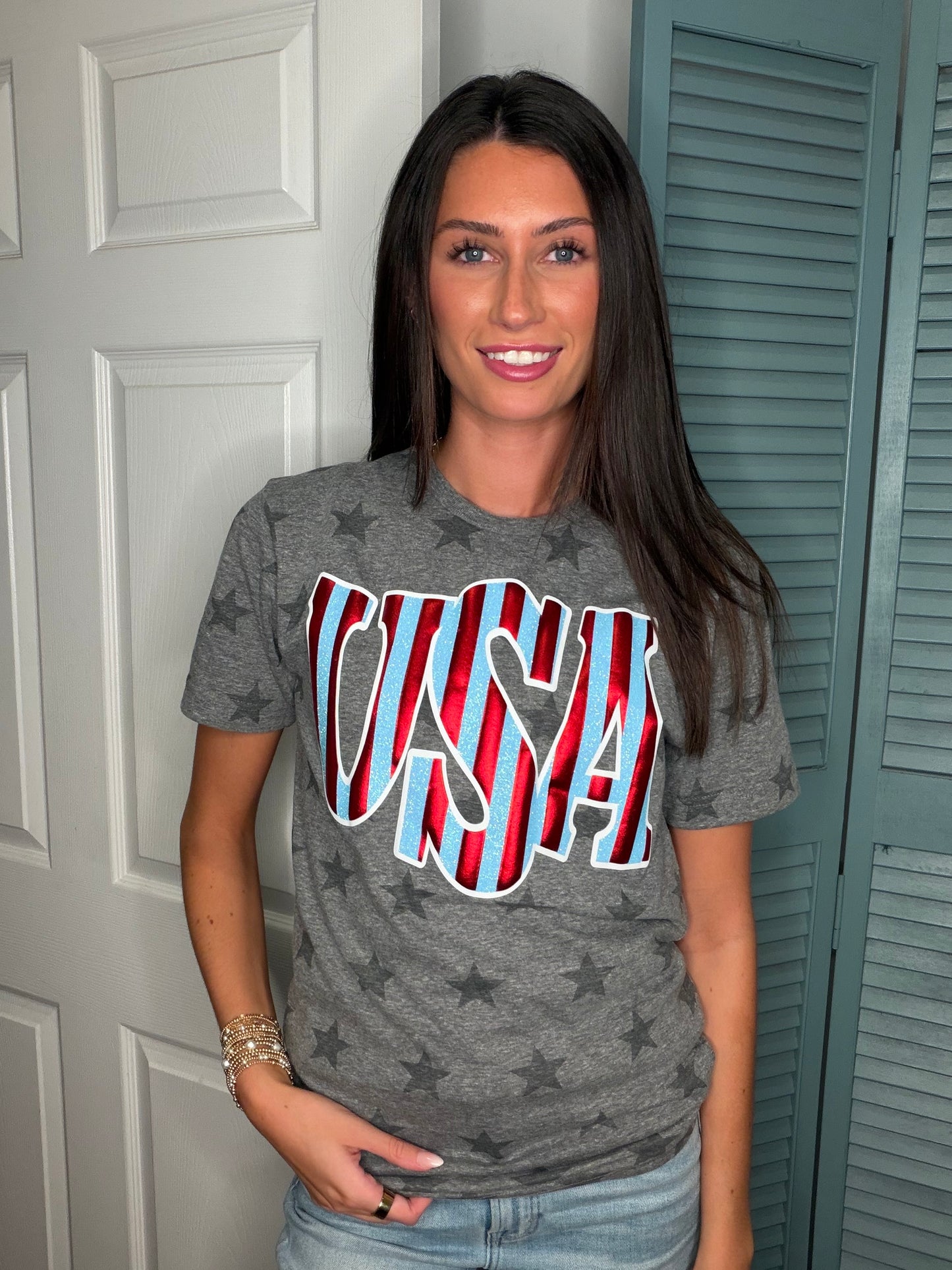 USA puff tee