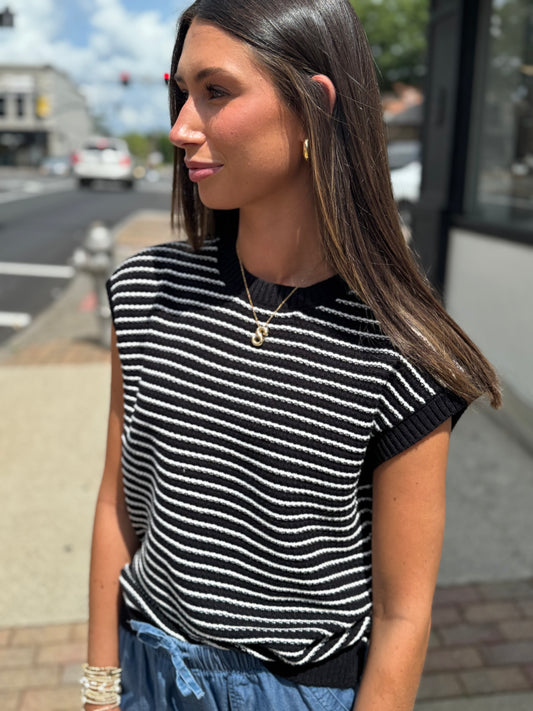 Striped dolman top