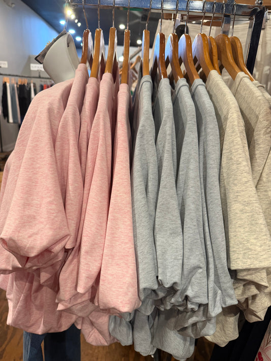 Jersey knit bubble top