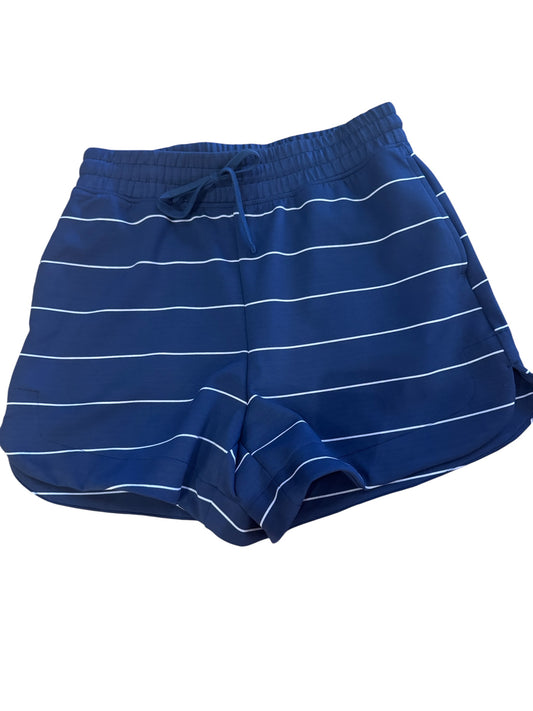 Navy/cream striped shorts