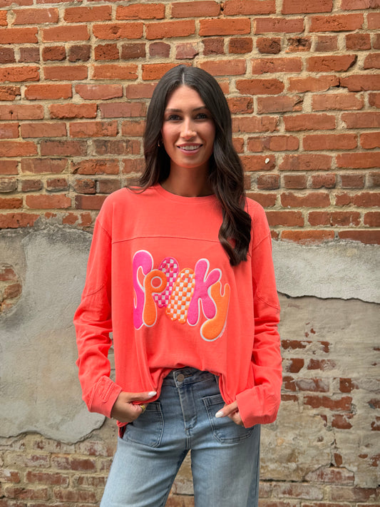 Spooky coral long sleeve