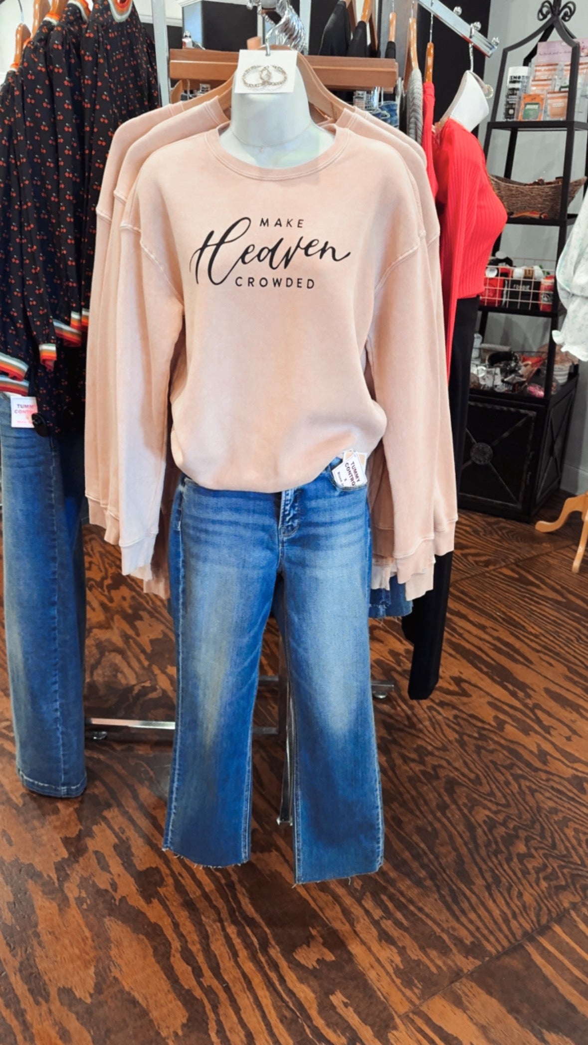 Make heaven crowded fleece sweatshirt