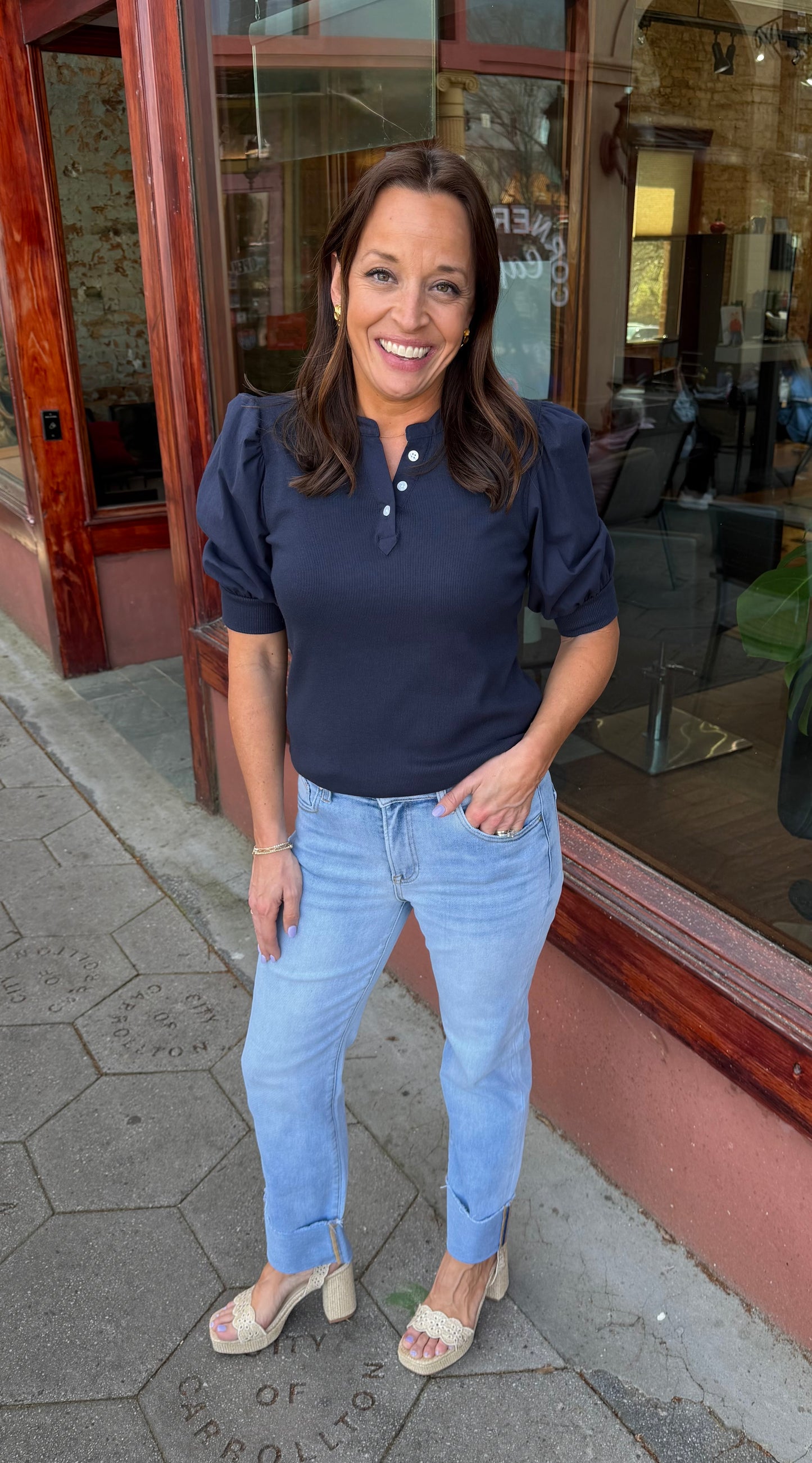 Cora cuffed jeans