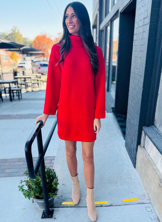 Spanx turtleneck dress