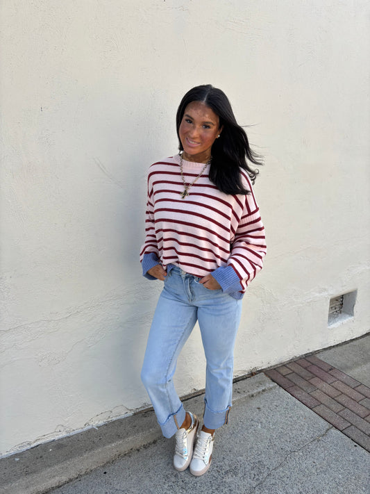 Pink wine sweater