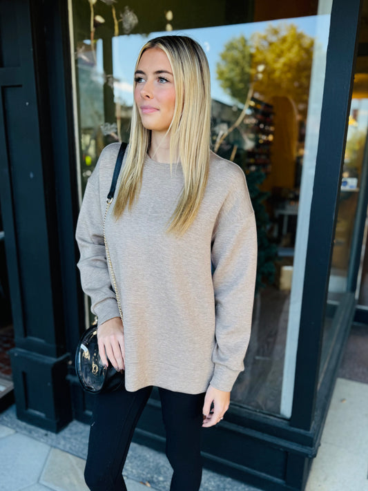 Spanx brushed crewneck