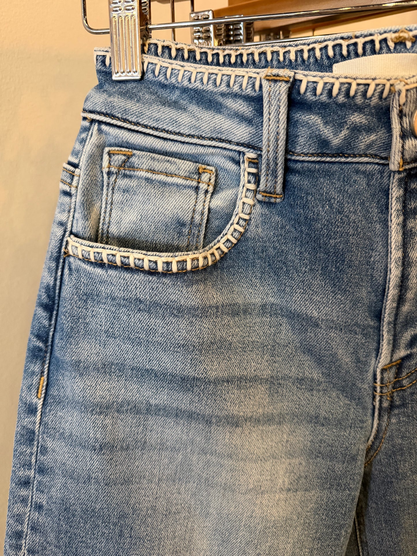 Dana embroidered denim