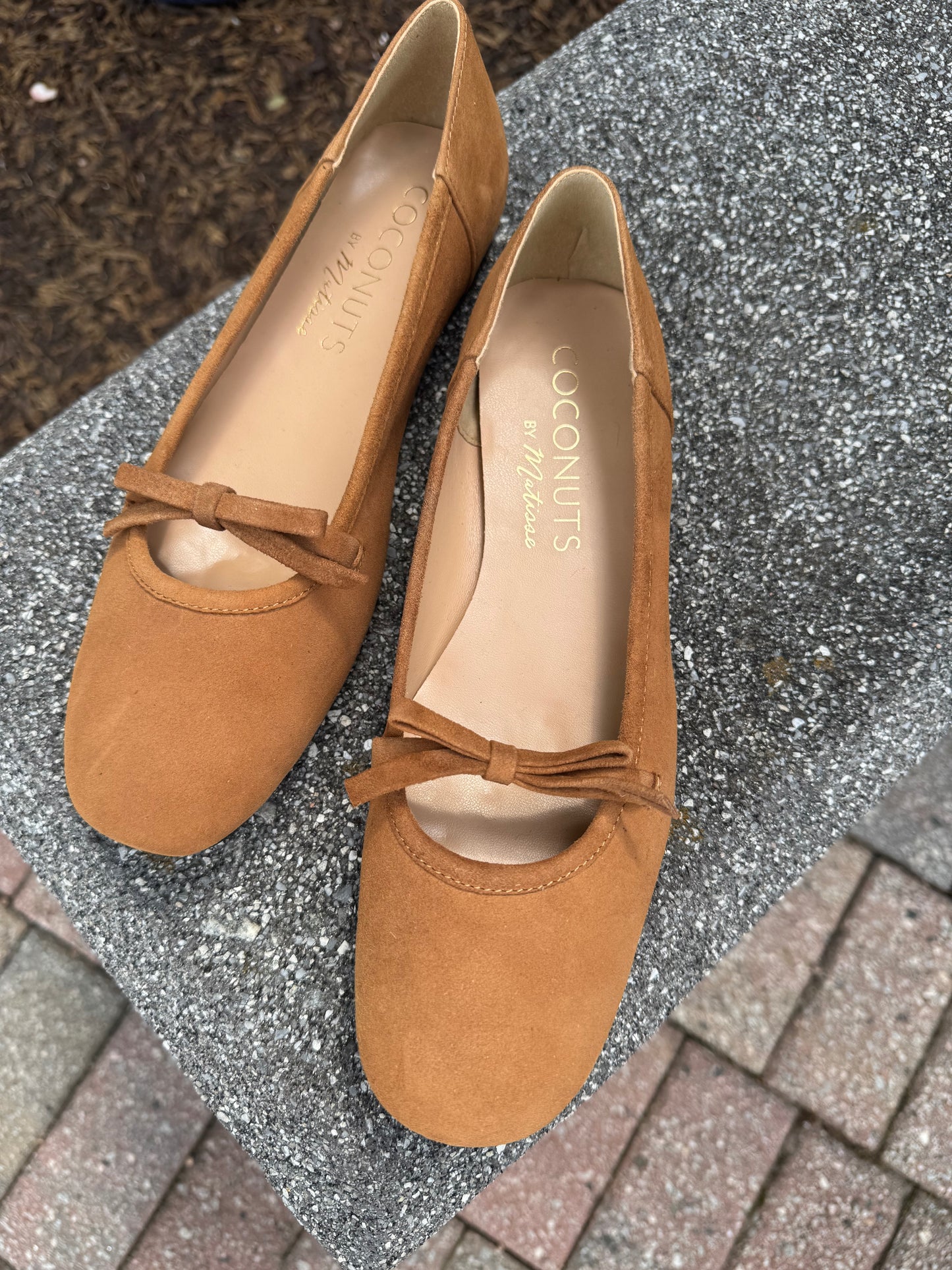 Missy tan flats