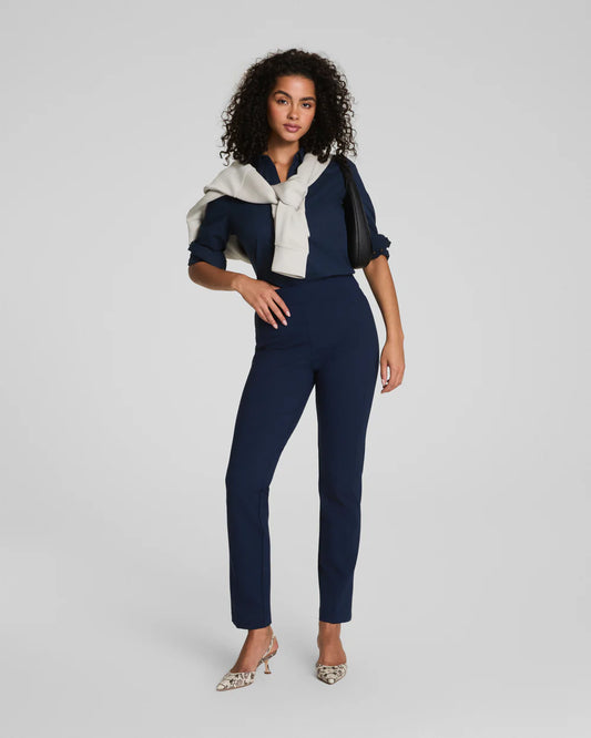 Spanx Ponte navy pants