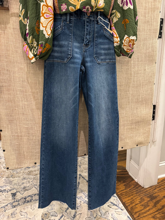 Charlie patch pocket jeans